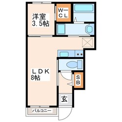 田崎橋駅 徒歩10分 1階の物件間取画像